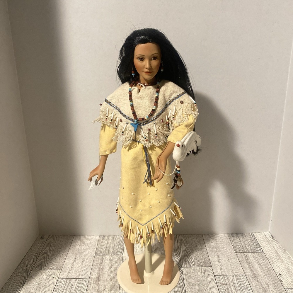 Ashton Drake Galleries Miracle Of The Spirit Wind Native American Doll 16"